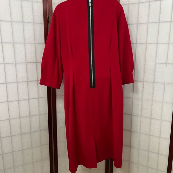 Lafayette 148 New York Red Dress - Picture 2 of 7